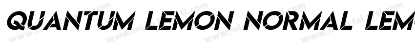 Quantum Lemon Normal Lemon Normal字体转换